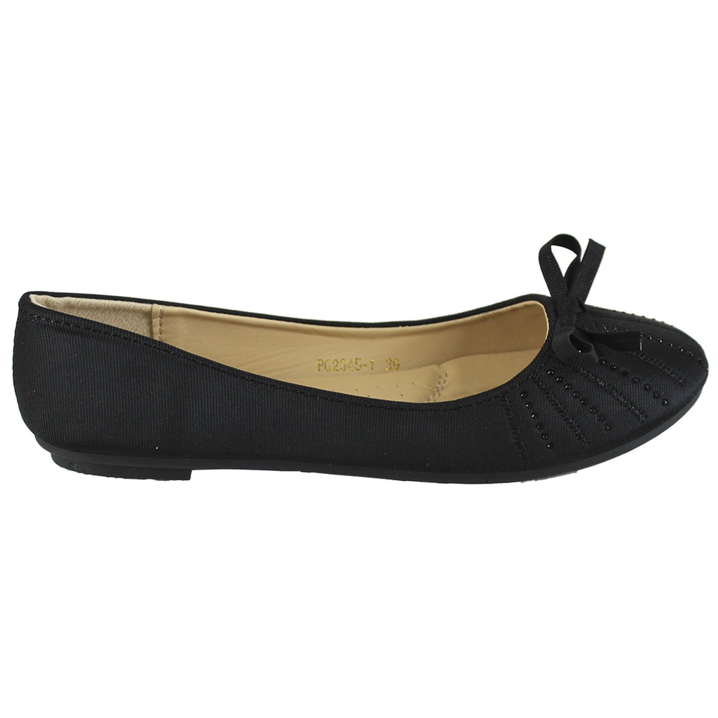 [   PG2345-1 Black] Zapato de Mujer PG2345-1 Black (38)