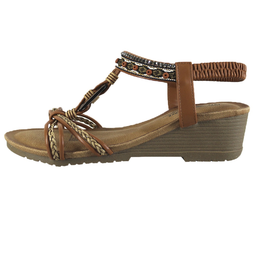 [   CL7299-27 Camel] Sandalia de Mujer CL7299-27 Camel (35)