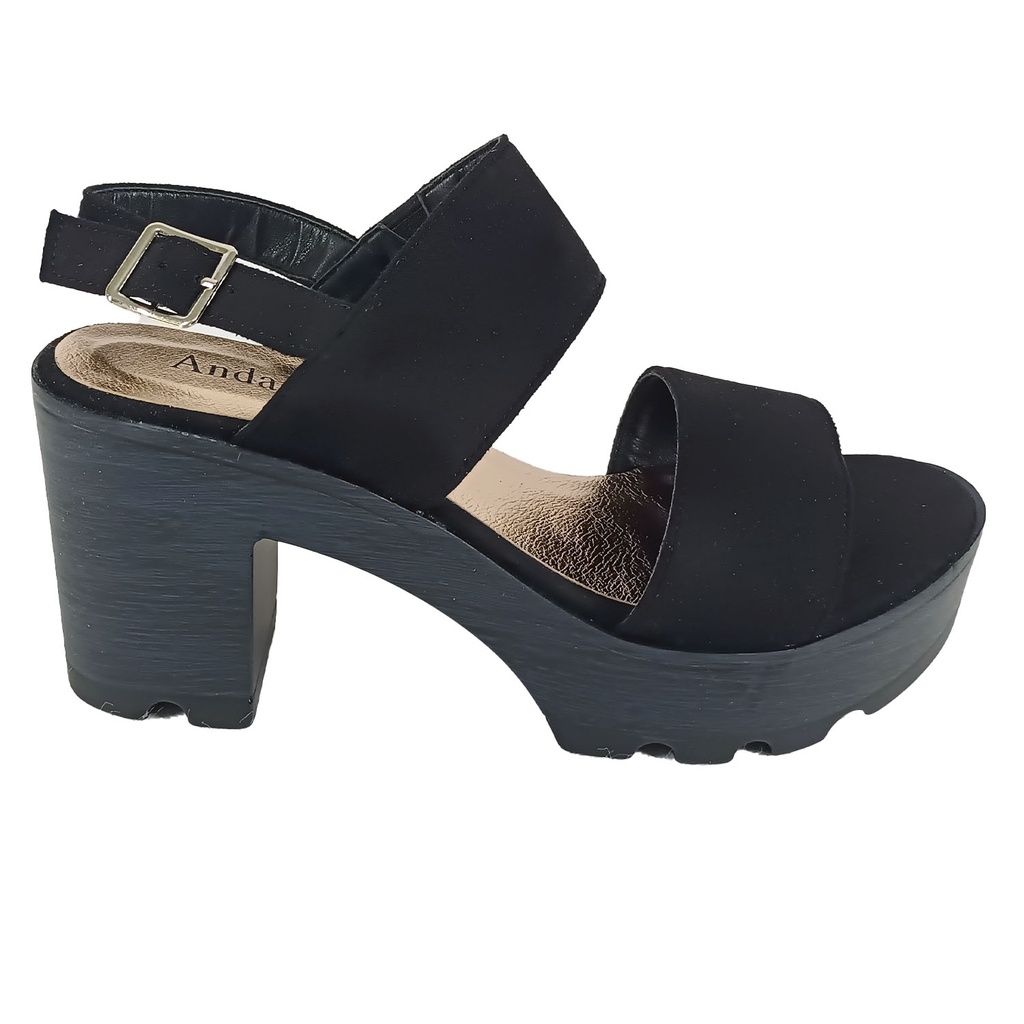 [A89905 Negro] Sandalias de Mujer A89905 Negro (35)