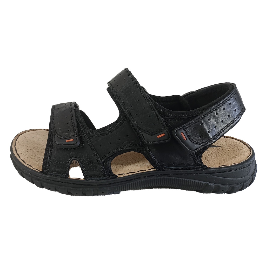 [  C-43-17060 Negro] Sandalias Cuero C-43-17060 Negro (39)