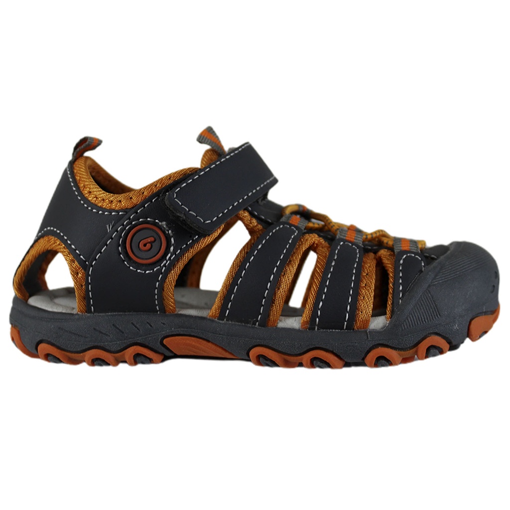[LF2101 DKGrey-Orange] Sandalias de Niños LF2101 DKGrey-Orange (25)
