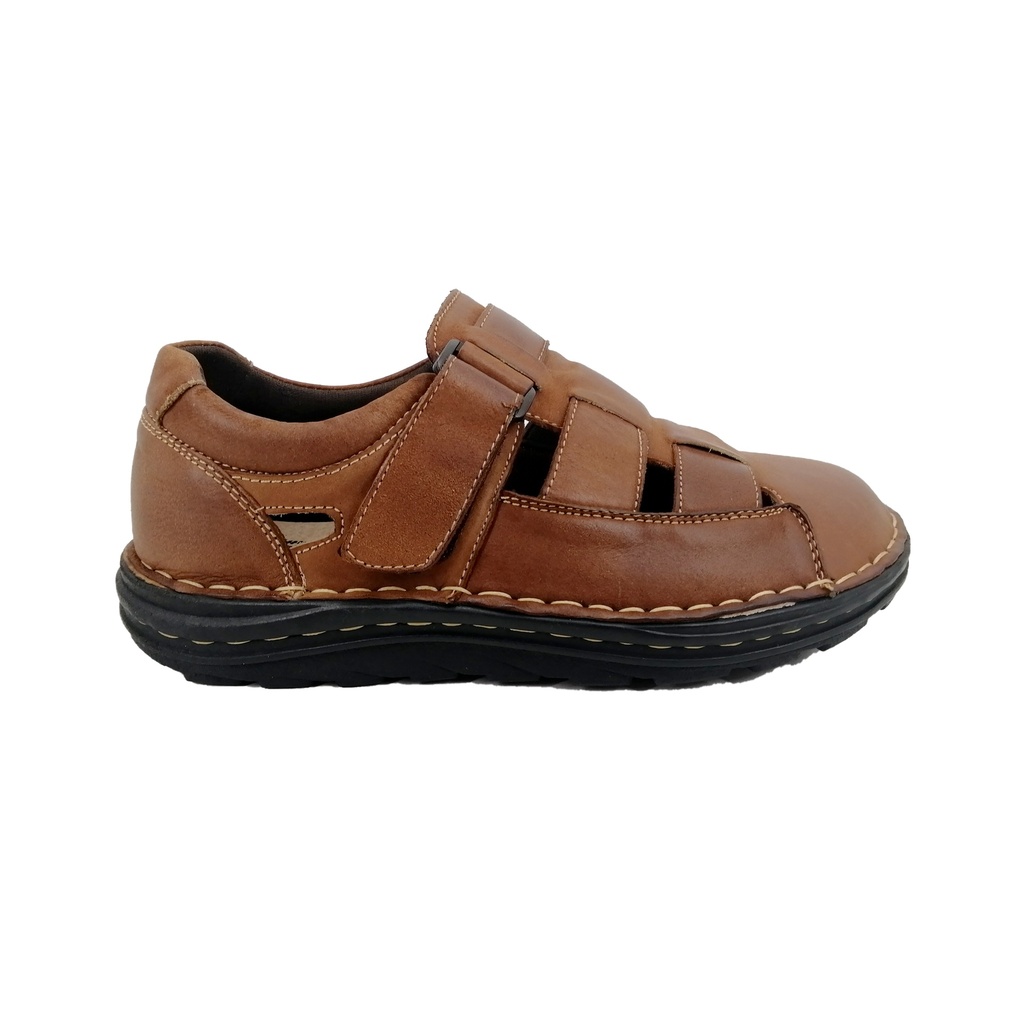 [C-43-16334 Red Brown] Sandalias Cuero C-43-16334 Red Brown (39)