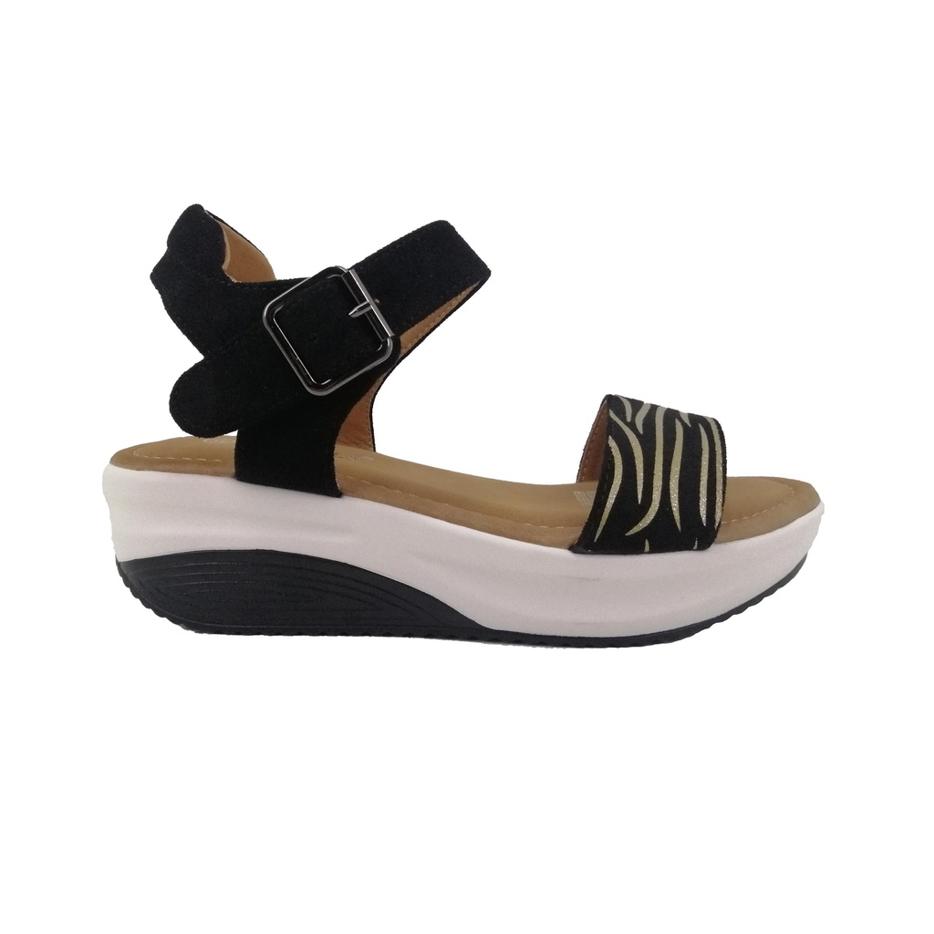 [H03 Negro] Sandalias de Mujer H03 Negro (35)