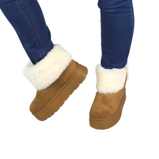 Bota Mujer Invierno QM2413 Camel